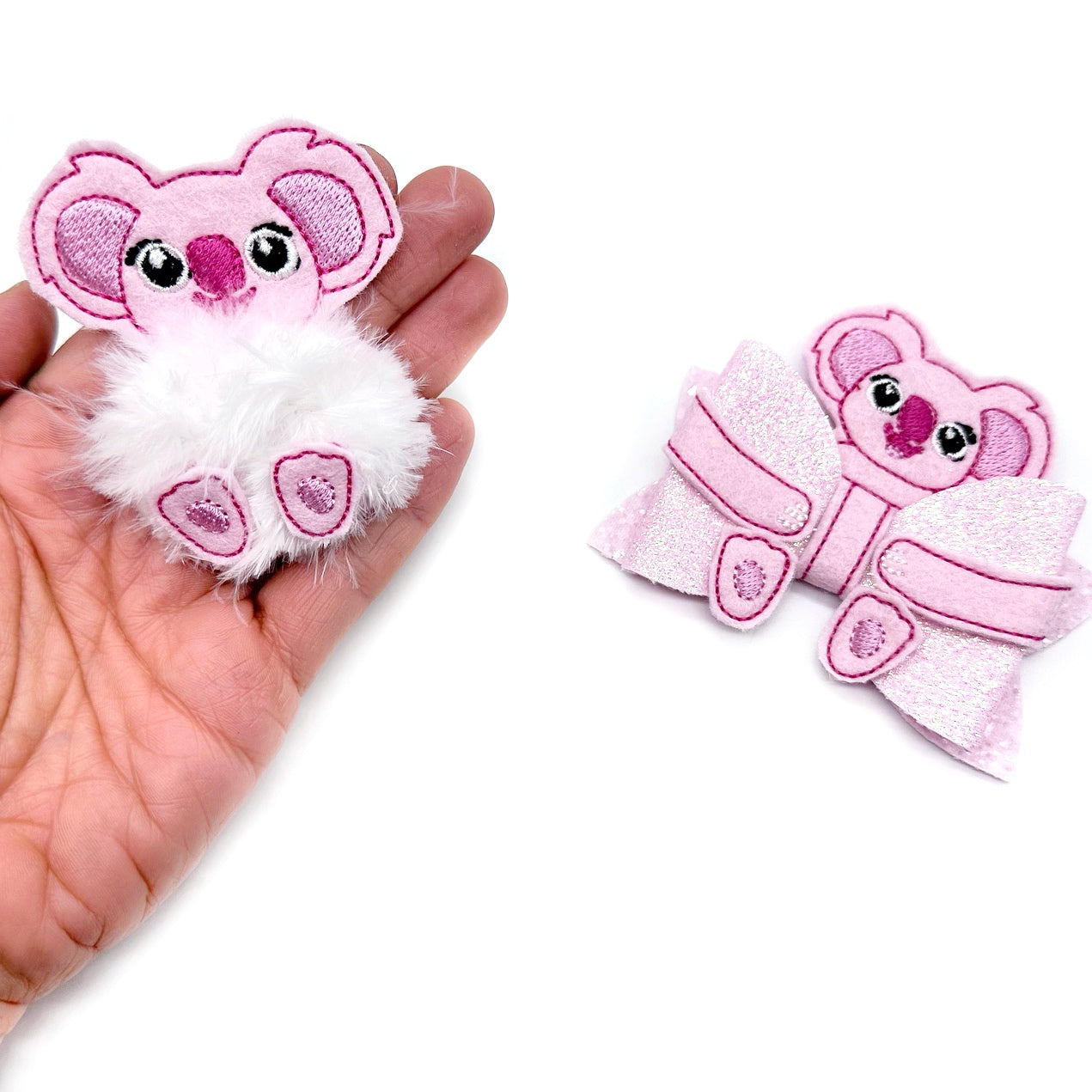 Pink Kylie Koala - Fluffy Fur Baby Felties