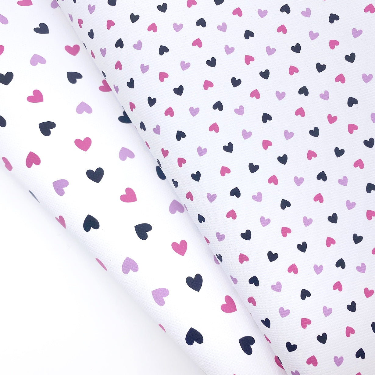 EH Retro Scattered Hearts Lux Premium Canvas Bow Fabrics
