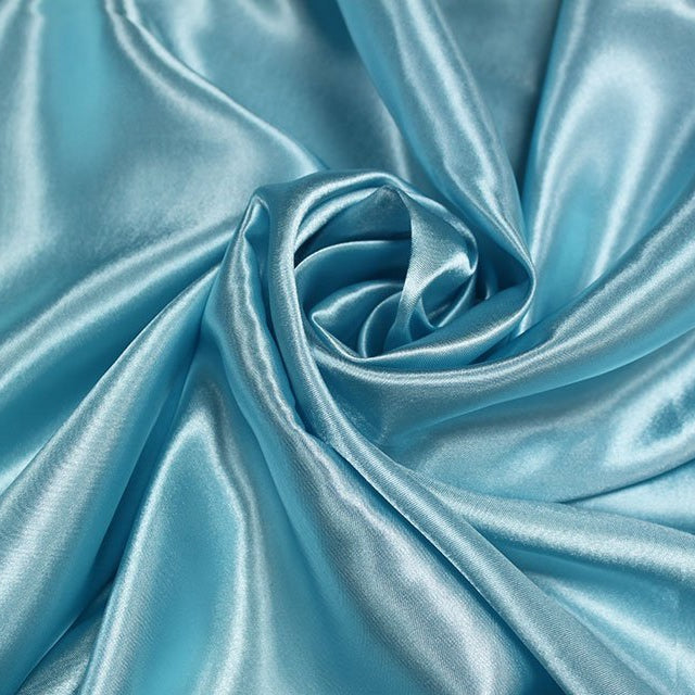 Turquoise Premium Polyester Satin Fabric