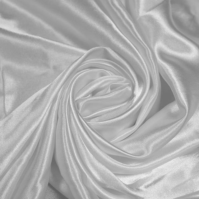 White Premium Polyester Satin Fabric