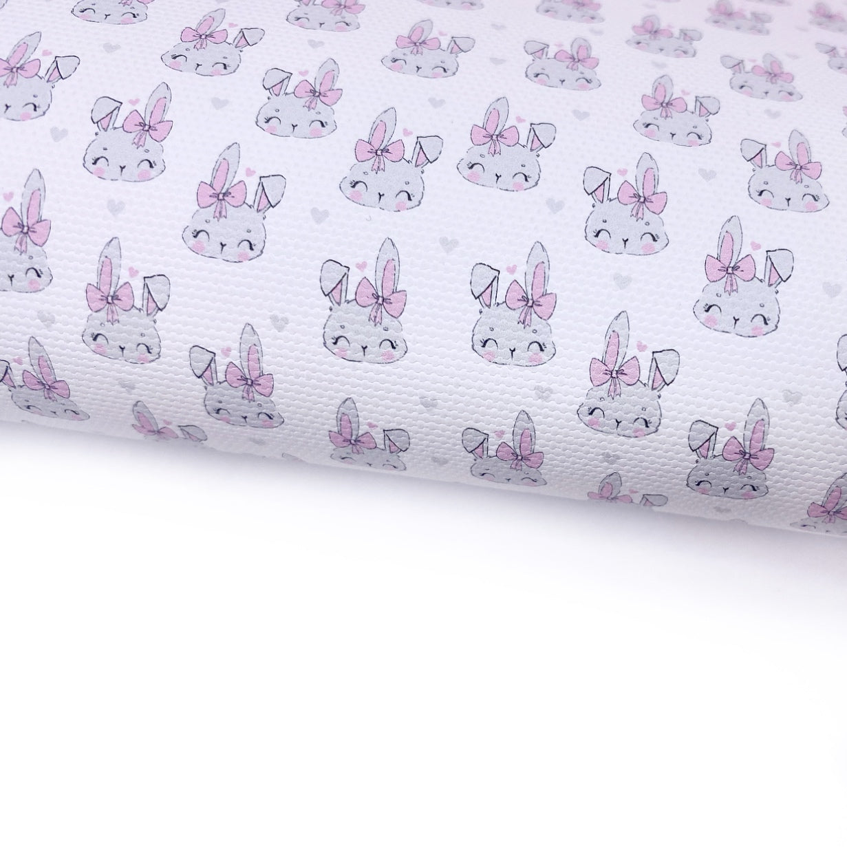 Cutest Bunny Bow Lux Premium Printed Bow Fabric