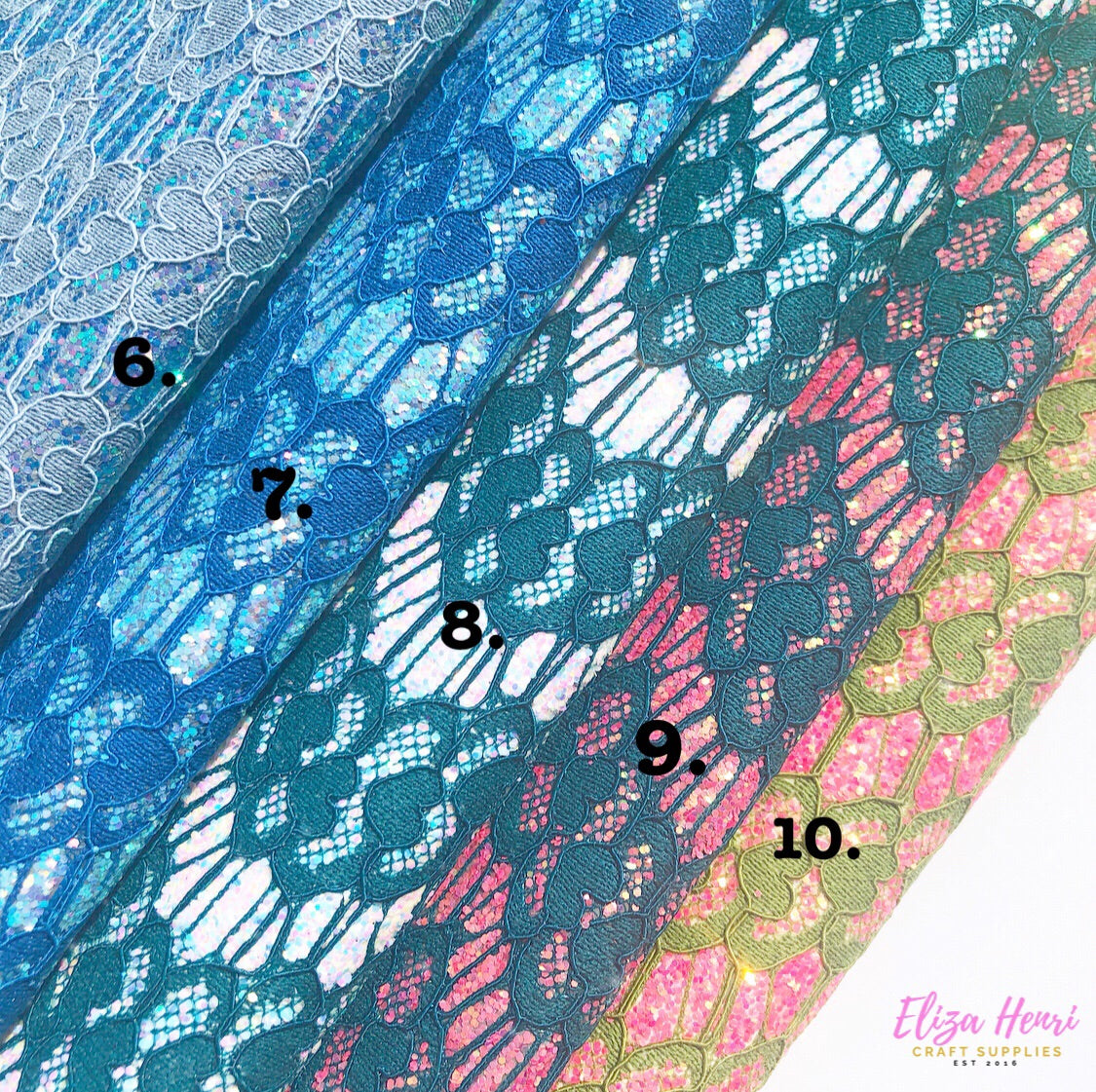 Elegant Lace Glitter Fabrics