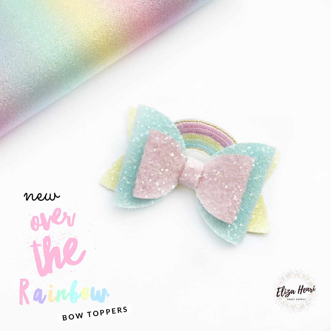 New Bow Toppers- Over the Rainbow Topper Felties