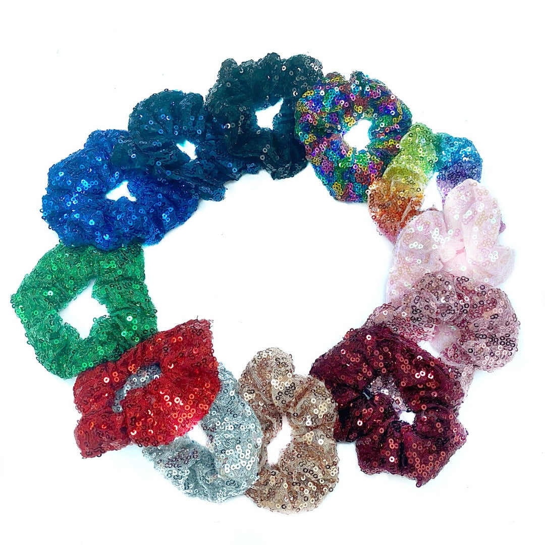 Sequin Hair Scrunchies