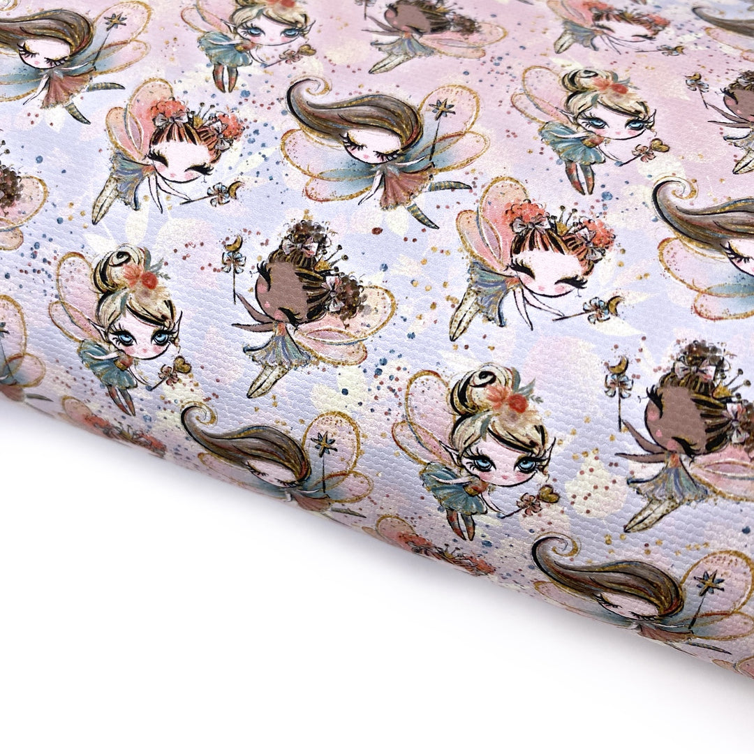 Autumn Fairies Lux Premium Canvas Bow Fabrics