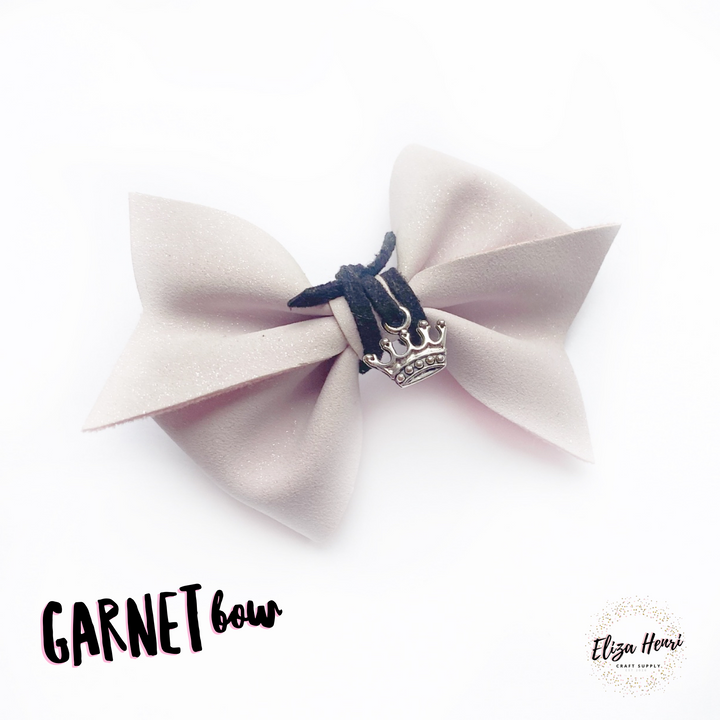 Exclusive Garnet Pinch Bow Hair Template