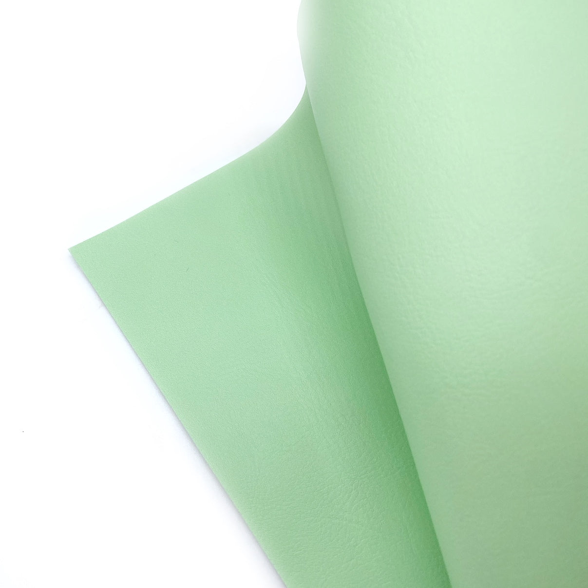 Tangy Mint Premium Faux Leather Fabric Sheets