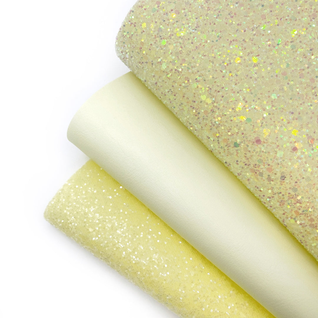 Lemon Core Glitter Trio