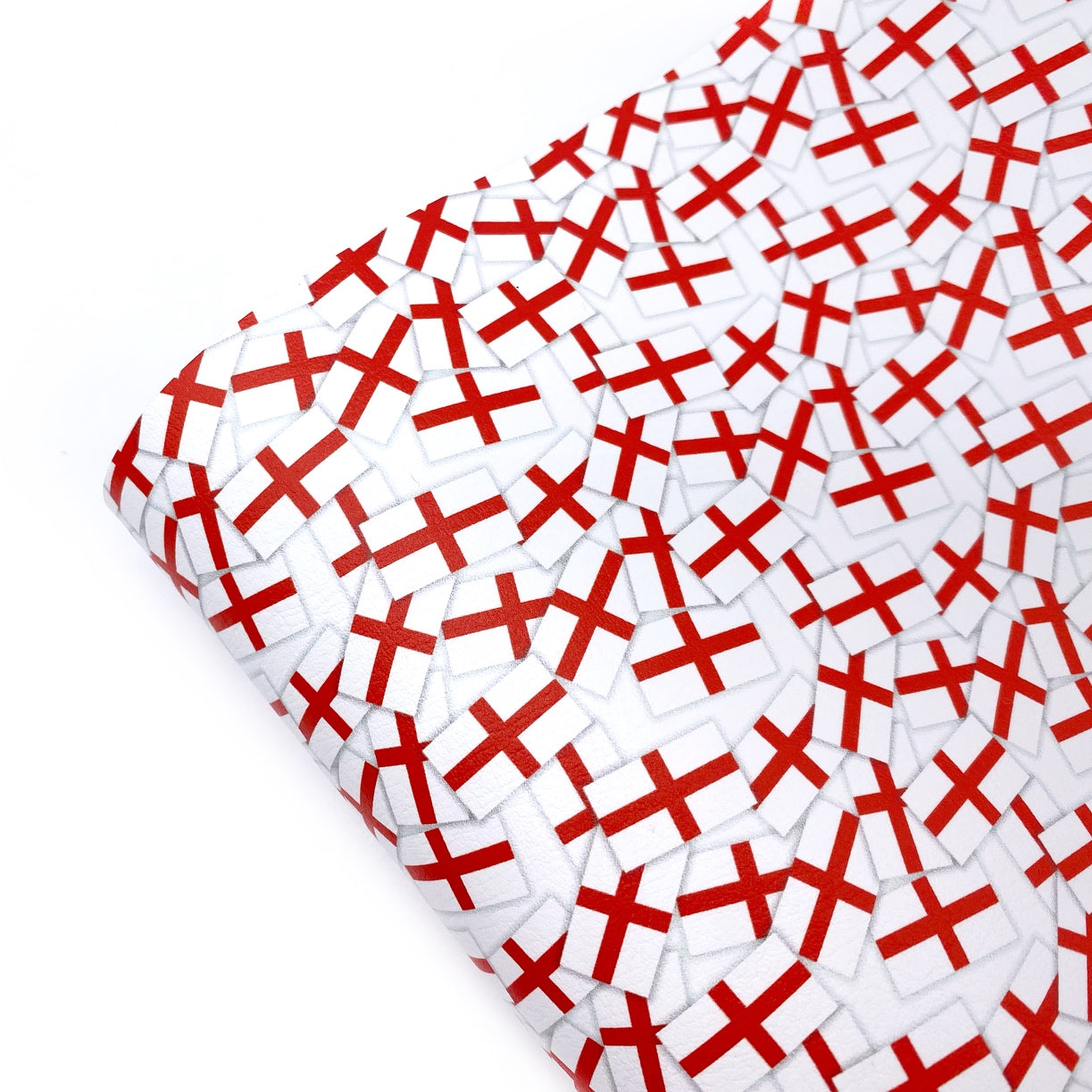English Flag Premium Faux Leather Fabric Sheets