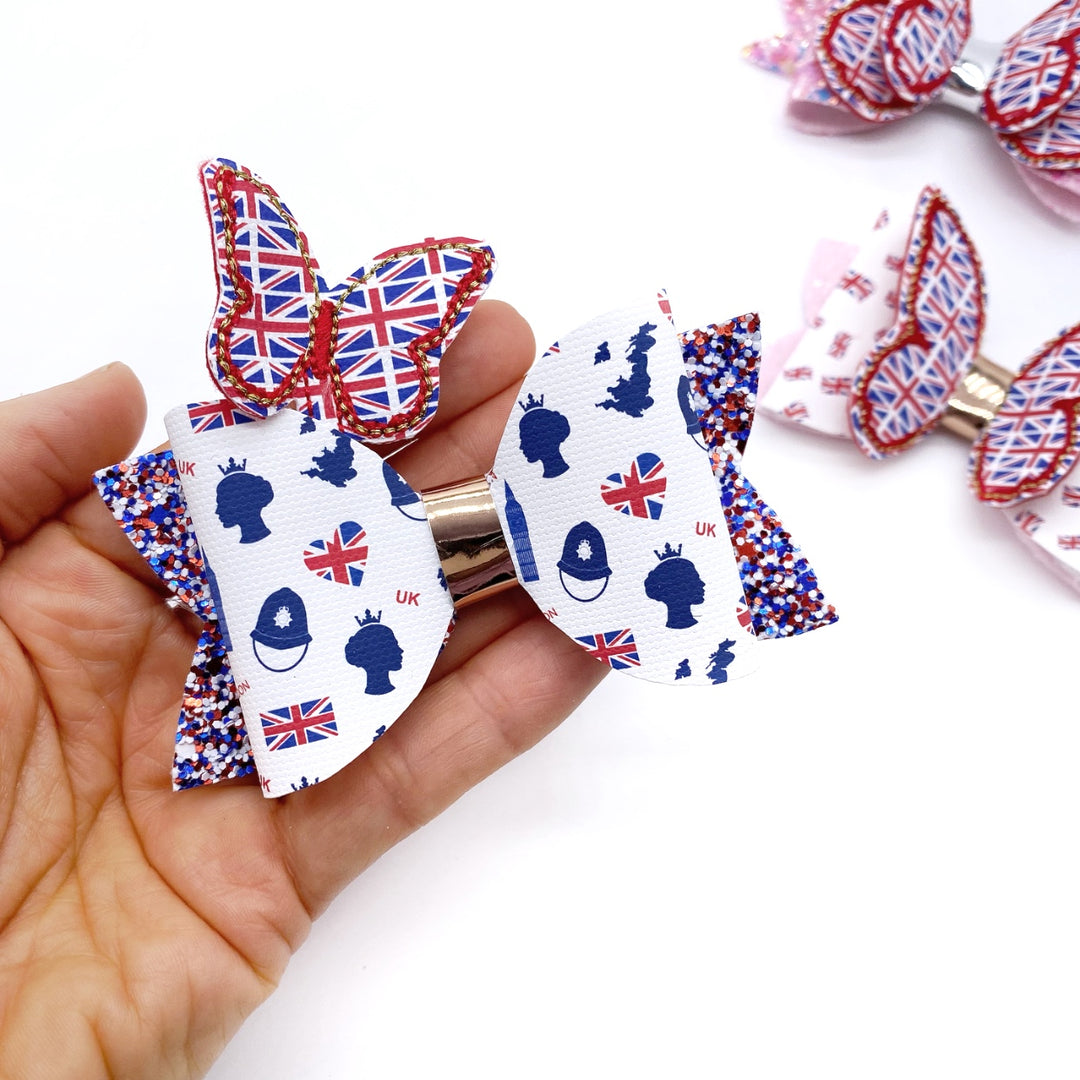 Union Jack Butterfly Loop Pops