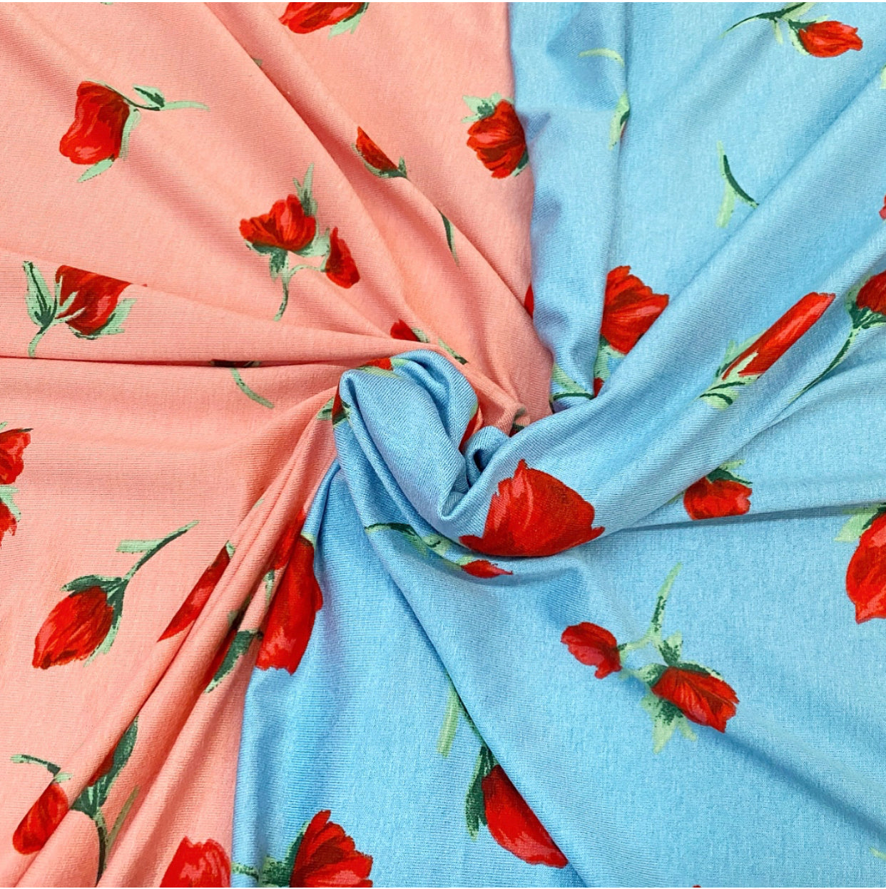 Little Rose Cotton Jersey Fabric