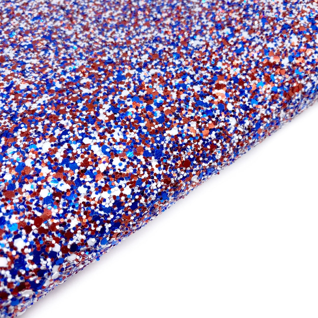 So Patriotic Lux Premium Chunky Glitter Fabric