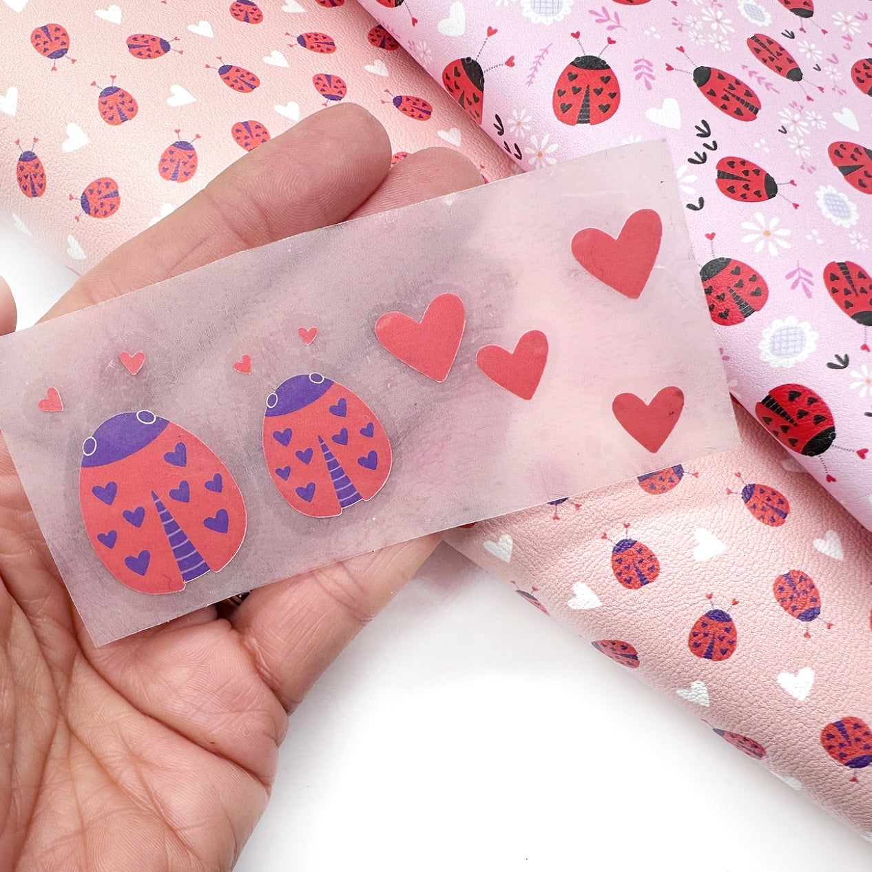 Exclusive Mini Love Bug DTF Bow Transfers- Set of 2
