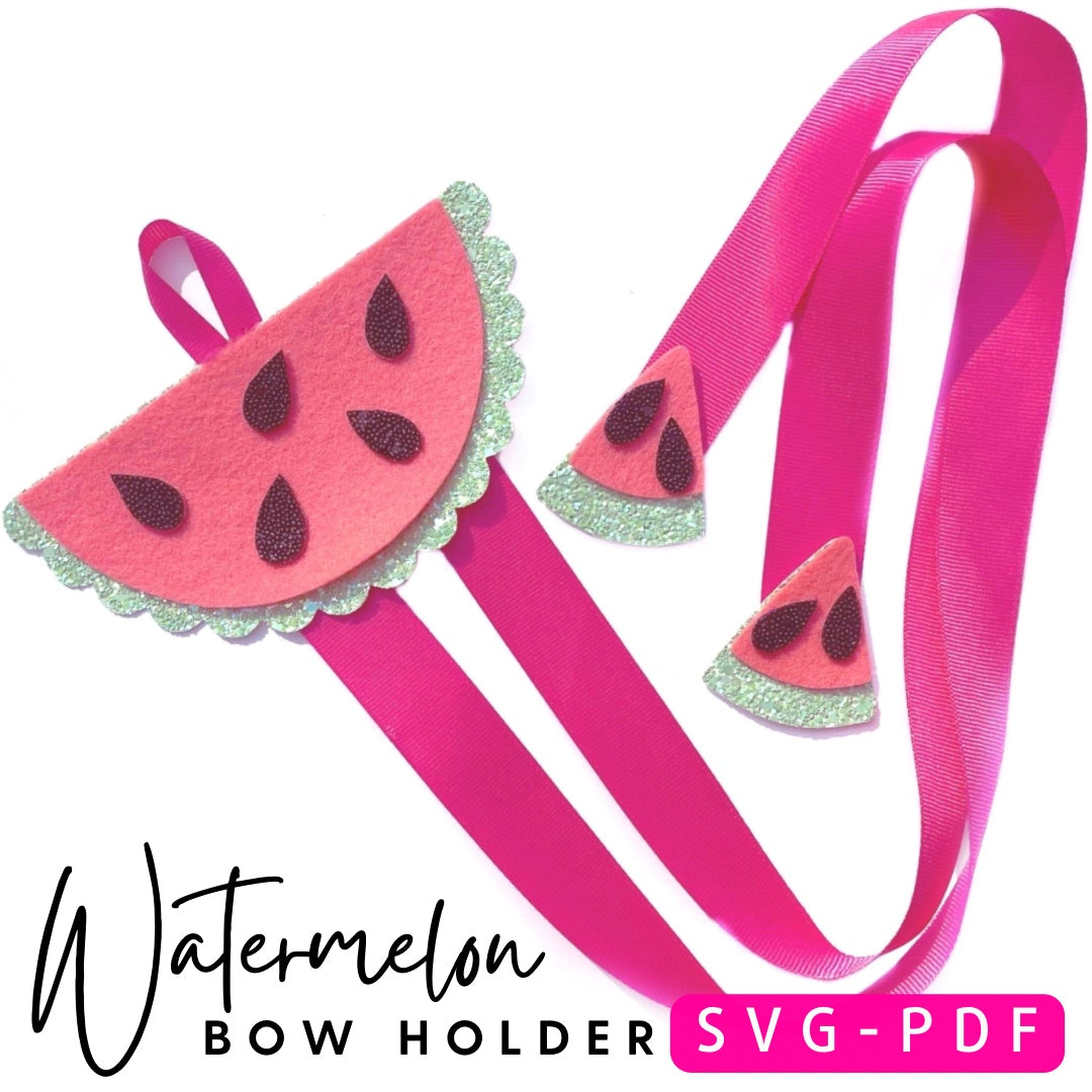 Exclusive EH Watermelon Bow Holder SVG