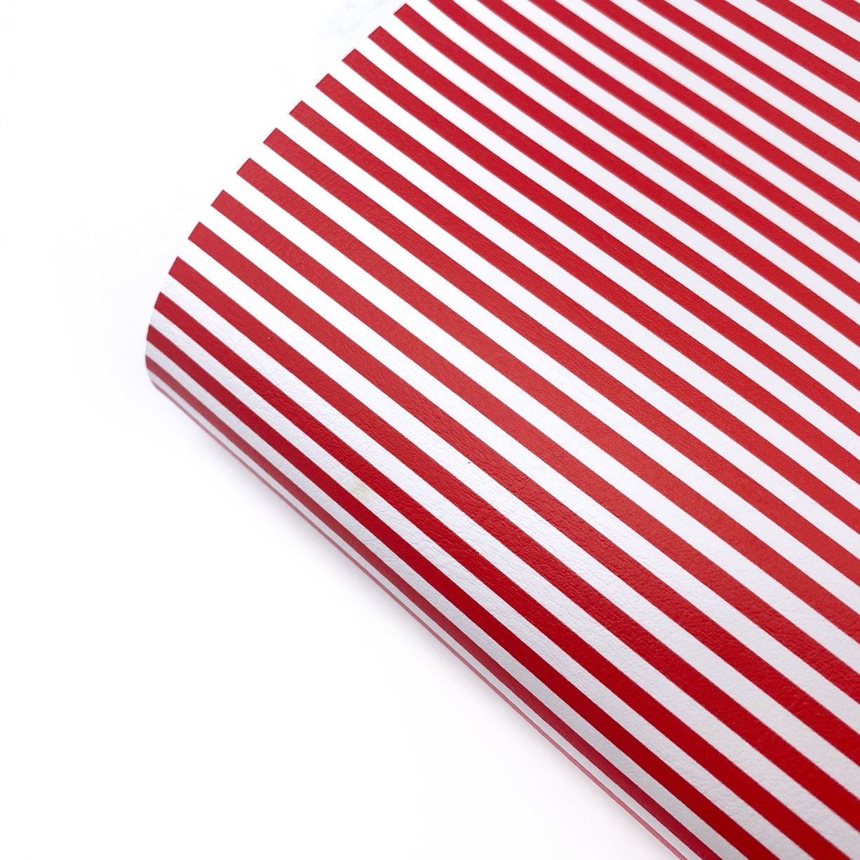 Candy Cane Red Premium Faux Leather Fabric Sheets