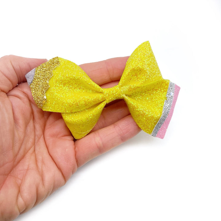 Exclusive Garnet Pencil 3.5” Pinch Bow Hair Template