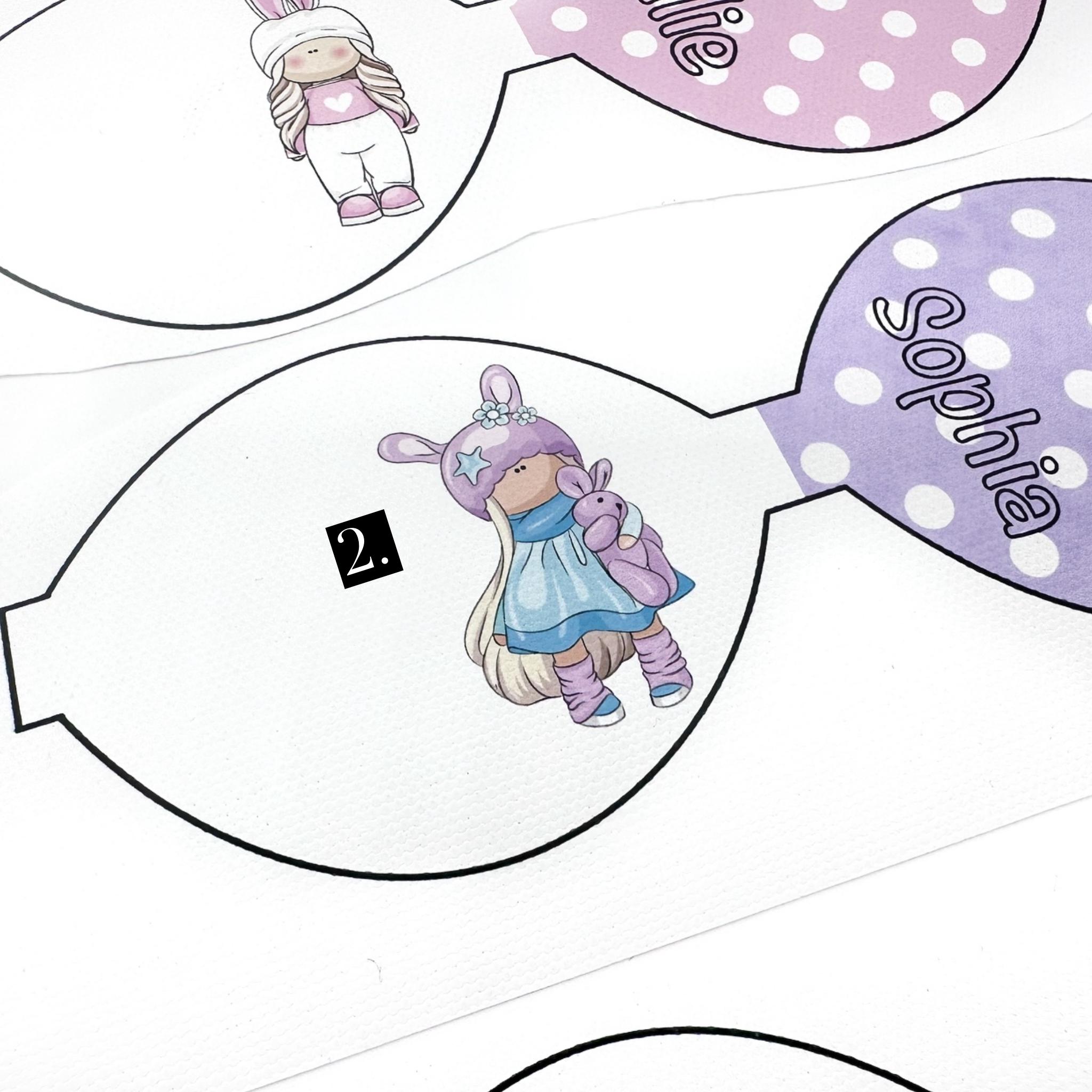 Bunny Girl Create your own Personalised  Bow Loops