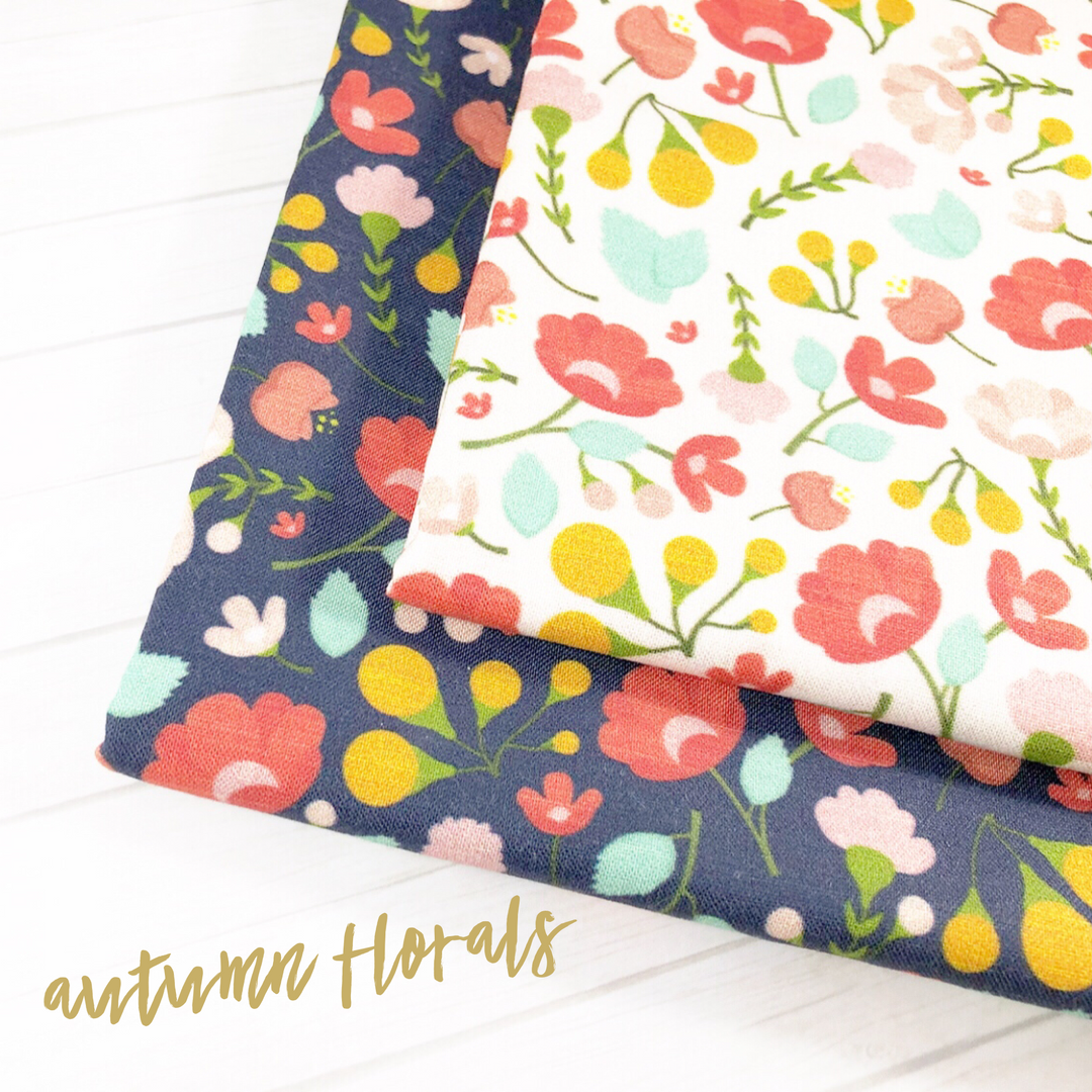 Autumn Florals Artisan Fabric Felt