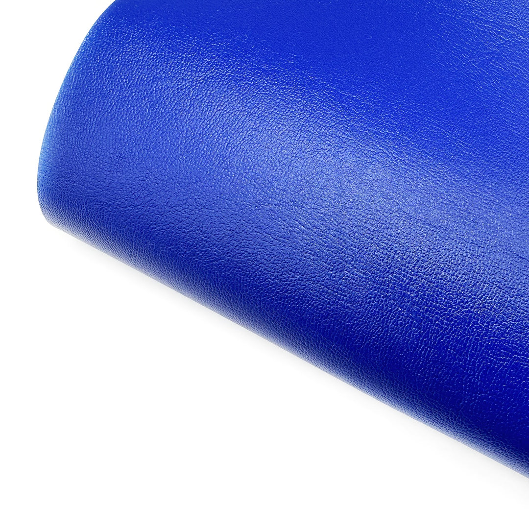 King Charles Blue Faux Leather Fabric Sheets