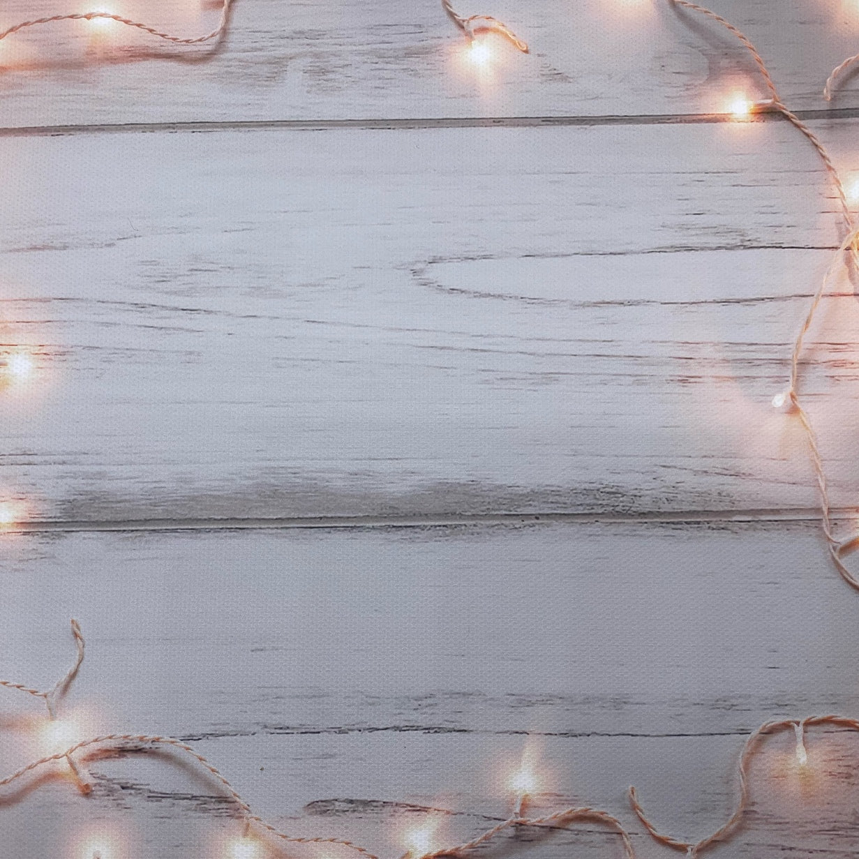 Festive Fairy Lights Wood Effect Canvas Photography Background