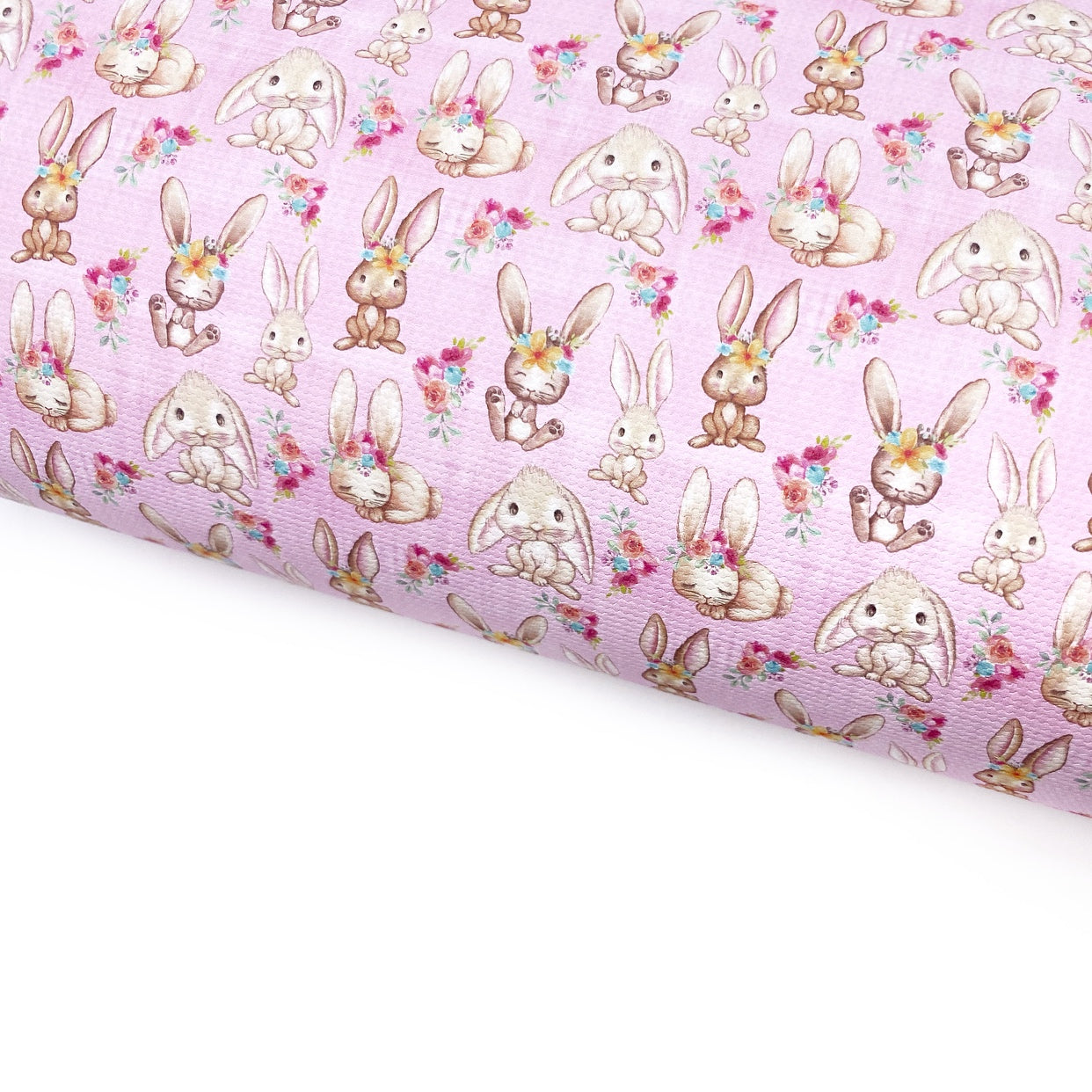Hop, Hop Little Bunny Lux Premium Printed Bow Fabric