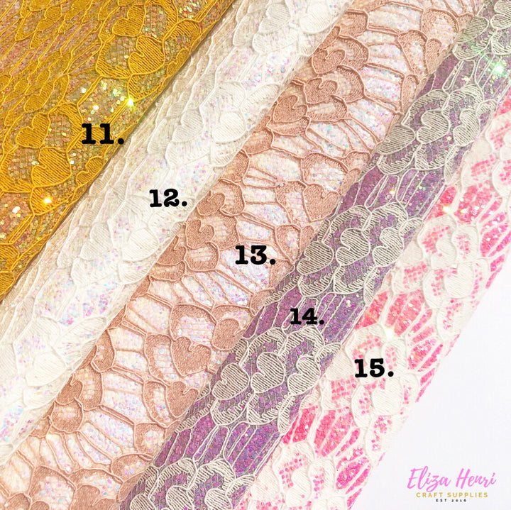 Elegant Lace Glitter Fabrics