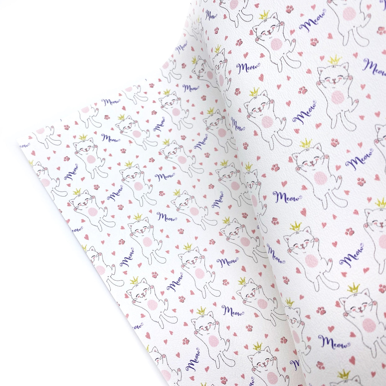 Princess Kitty Premium Faux Leather Fabric Sheets