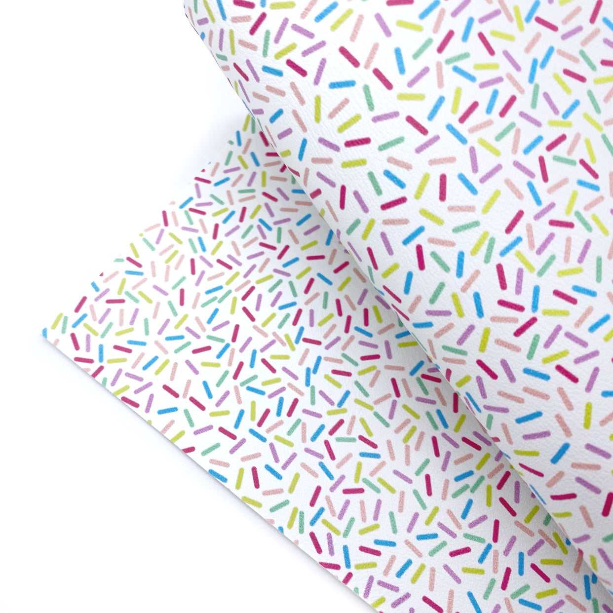 Vanilla Sprinkles Premium Faux Leather Fabric Sheets