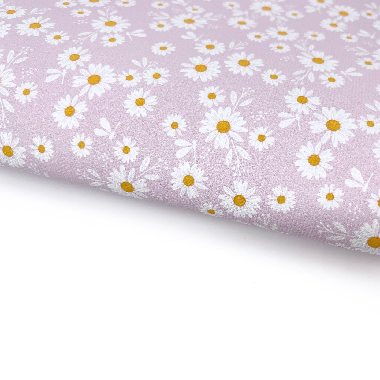Dragonfly Daisies Lux Premium Printed Bow Fabric
