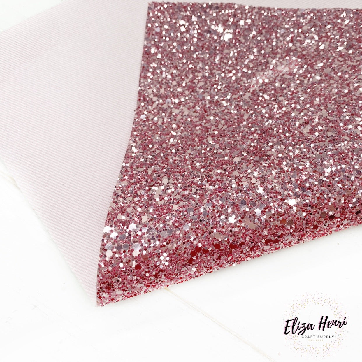 Dusky Pink Lux Premium Chunky Glitter Fabric