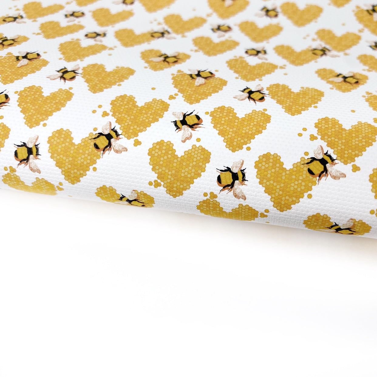 We Love Bees Lux Premium Printed Bow Fabric