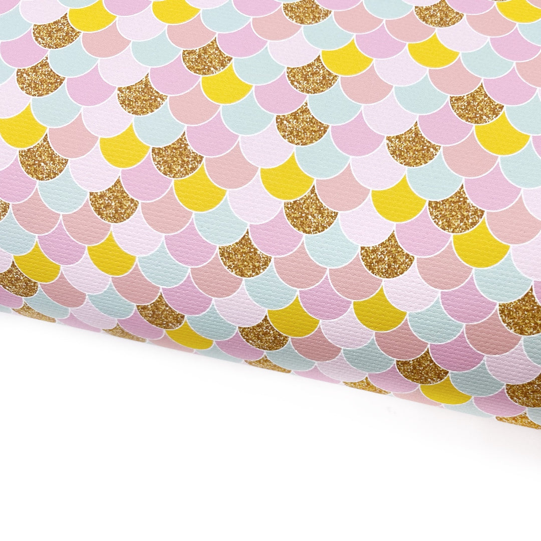 Sparkle Princess Mermaid Lux Premium Canvas Bow Fabrics