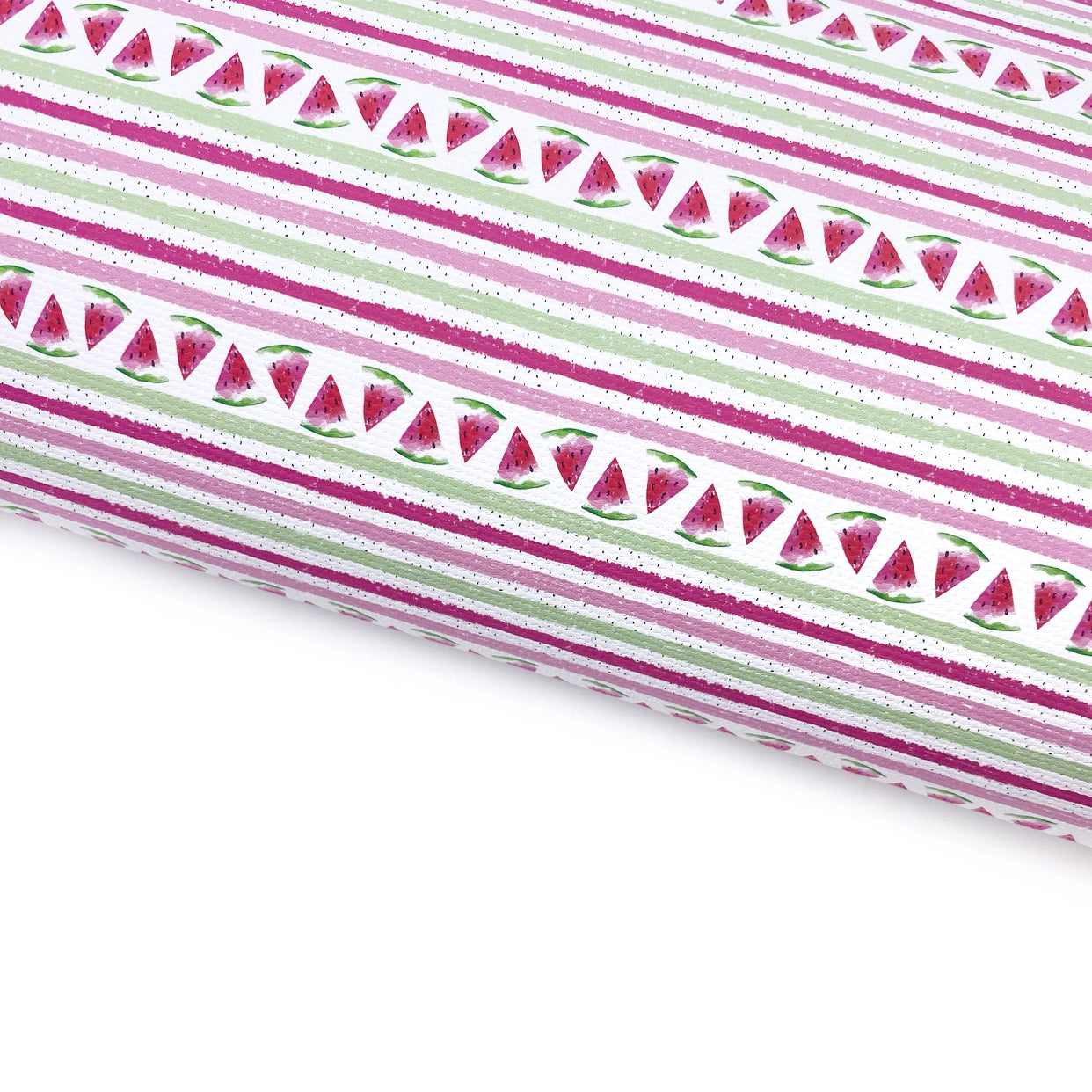 Watermelon stripe Lux Premium Printed Bow Fabric