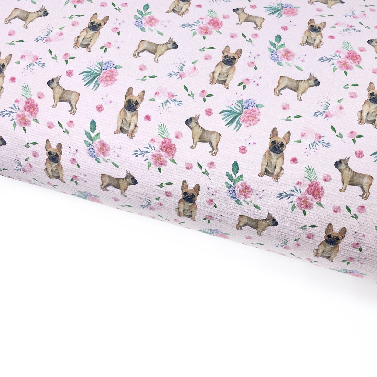 Fawn Frenchies Lux Premium Canvas Bow Fabrics