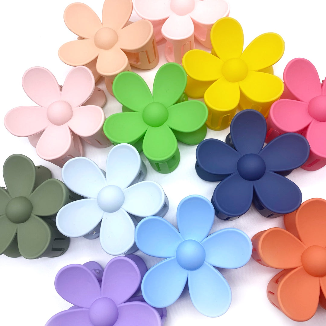 Flower Power Wholesale Hair Claw Clips