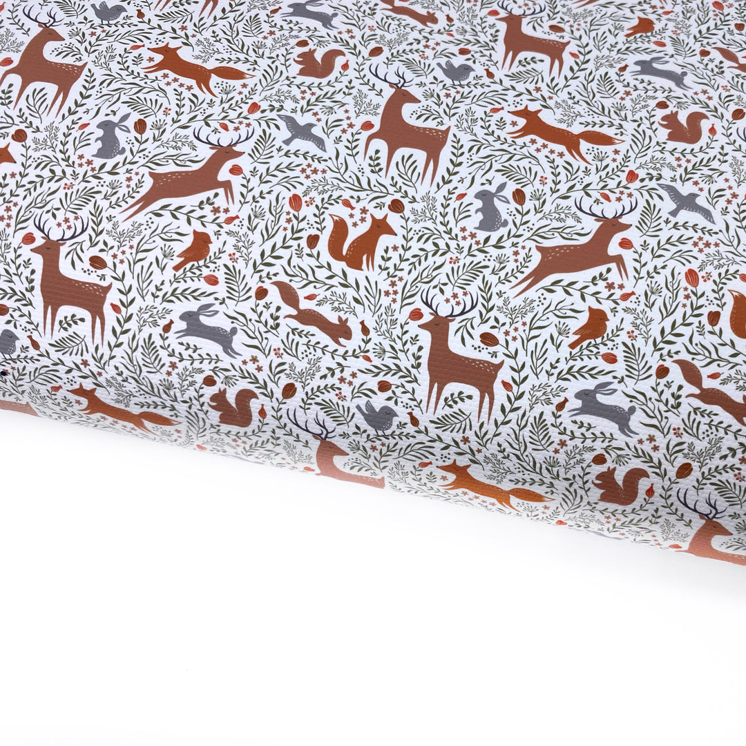 Forest Friends Lux Premium Canvas Bow Fabrics