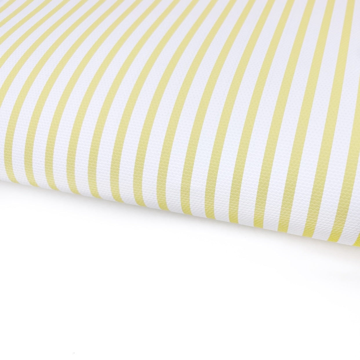 Lemon Sherbert Candy Stripe Lux Premium Printed Bow Fabric