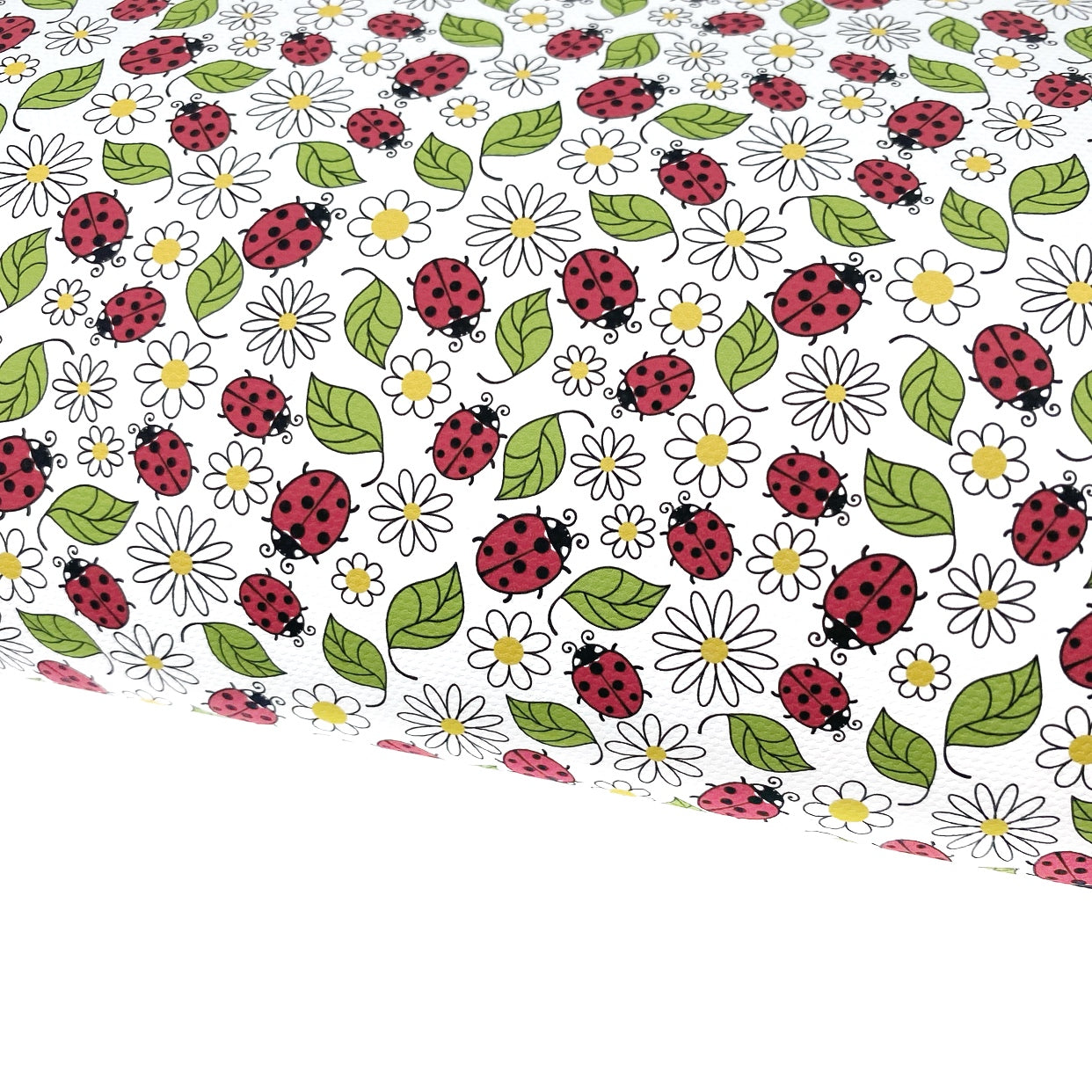 Lazy Daisy Ladybirds Lux Premium Printed Bow Fabric