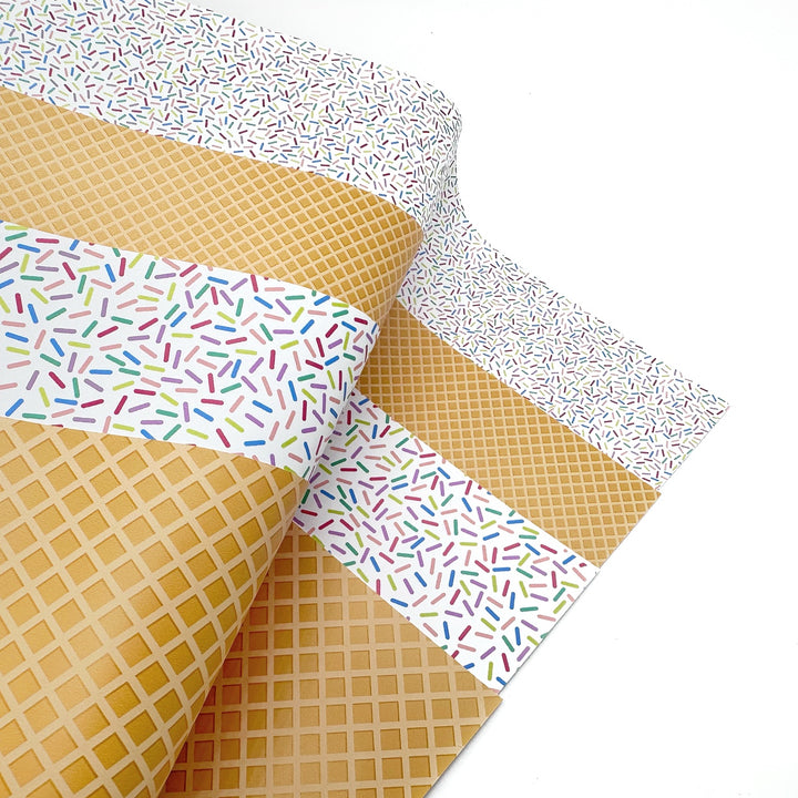 Ice cream Sprinkles EH Printed Patterned Craft HTV Plain Vinyl