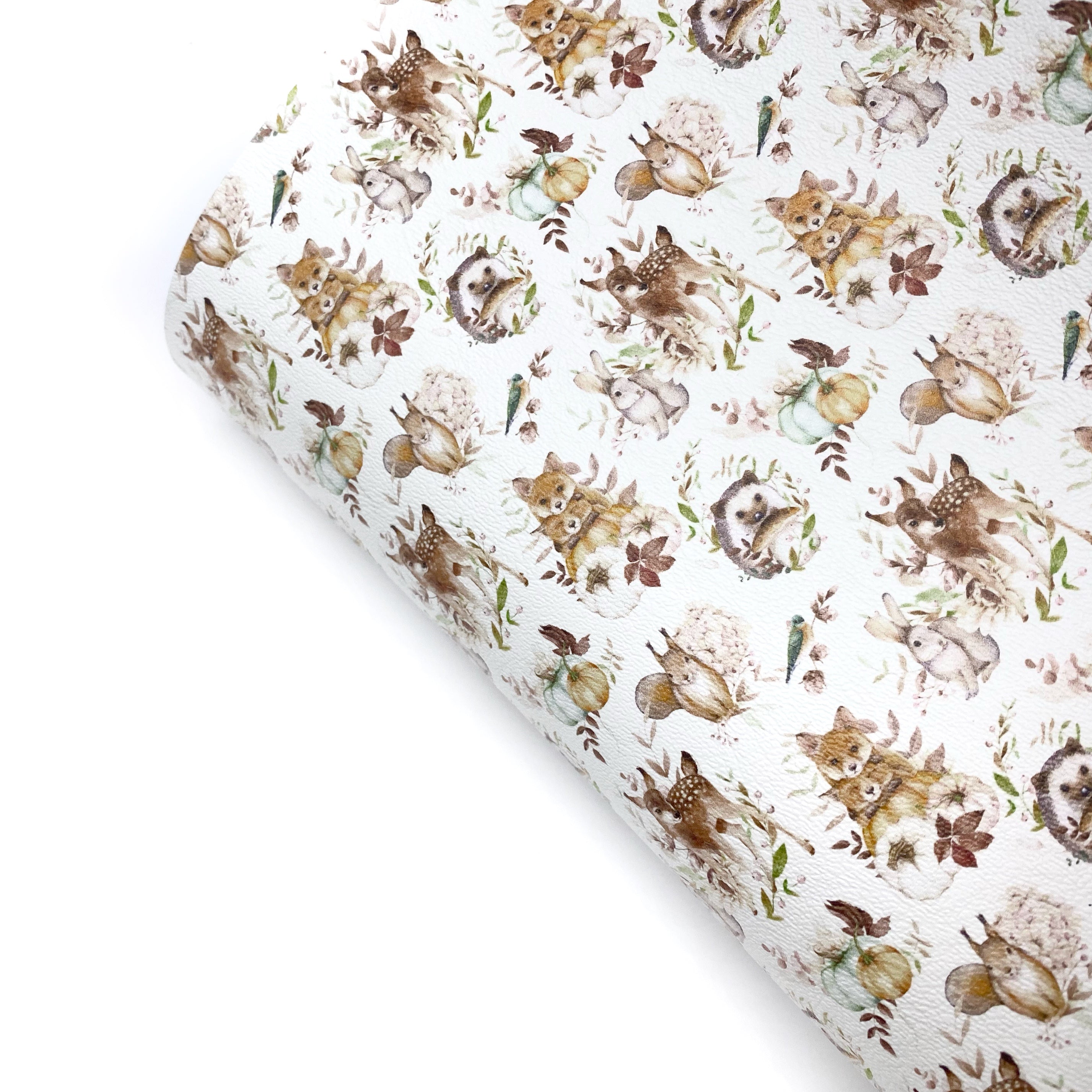 Woodland Friends Premium Faux Leather Fabric Sheets