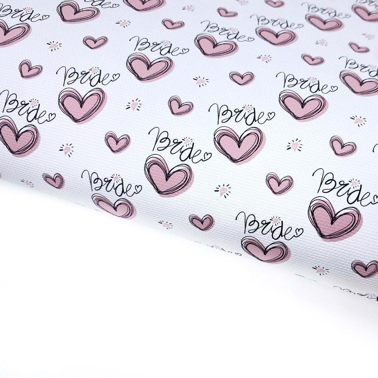 Love for the Bride Lux Premium Printed Bow Fabric