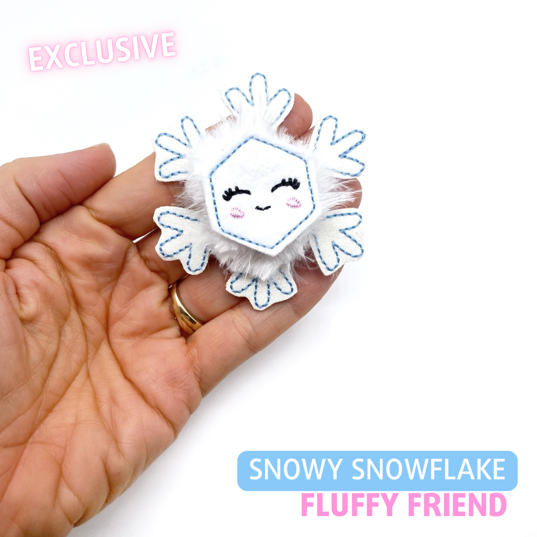 Snowy Snowflake- Fluffy Friend Felties