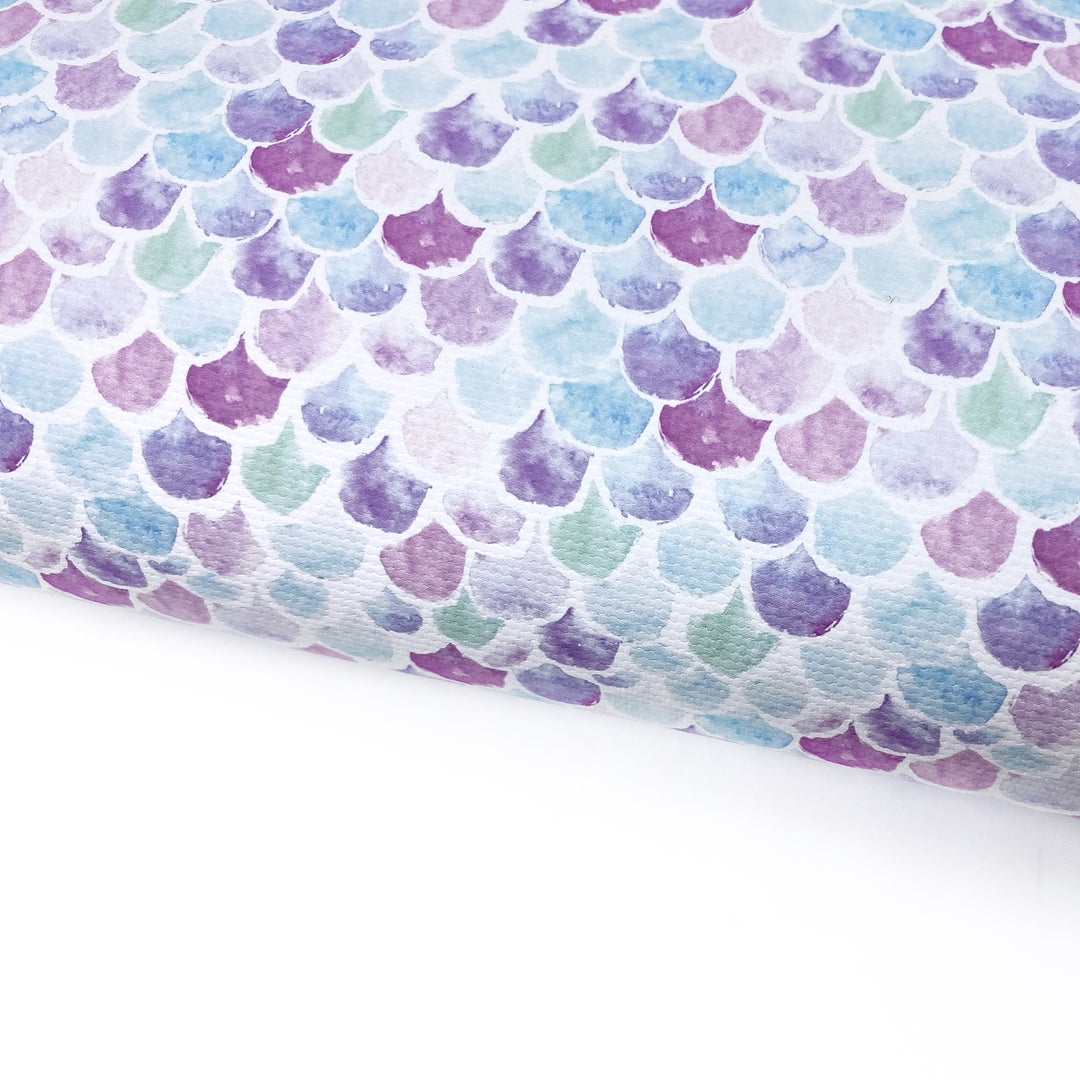 Watercolour Mermaids Lux Premium Canvas Bow Fabrics