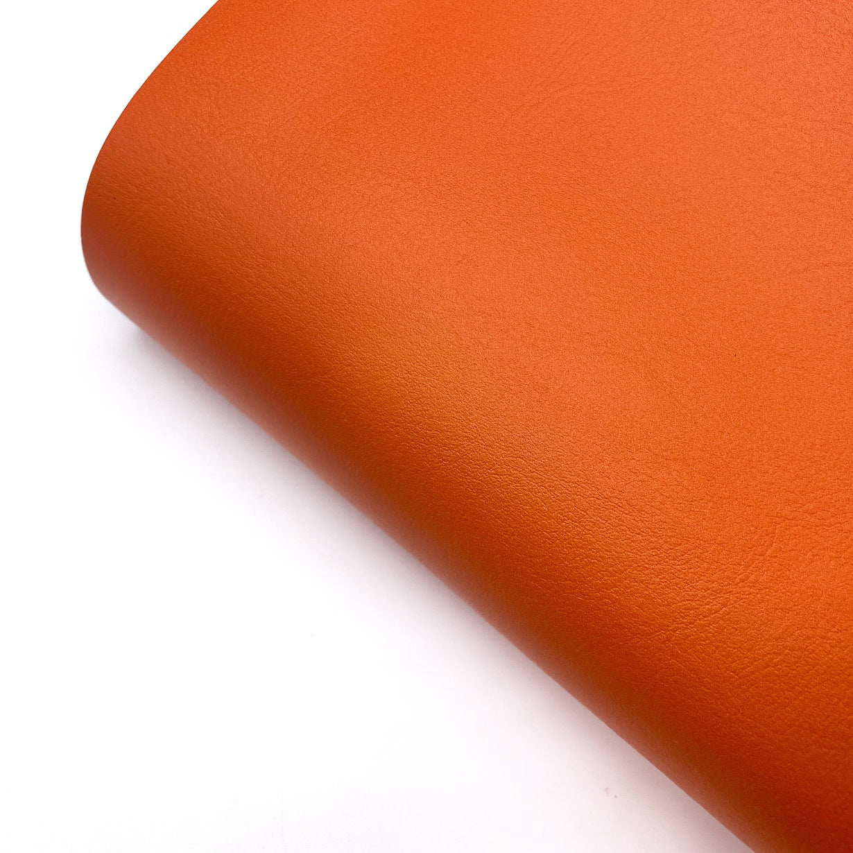 Pumpkin Orange Premium Faux Leather Fabric Sheets