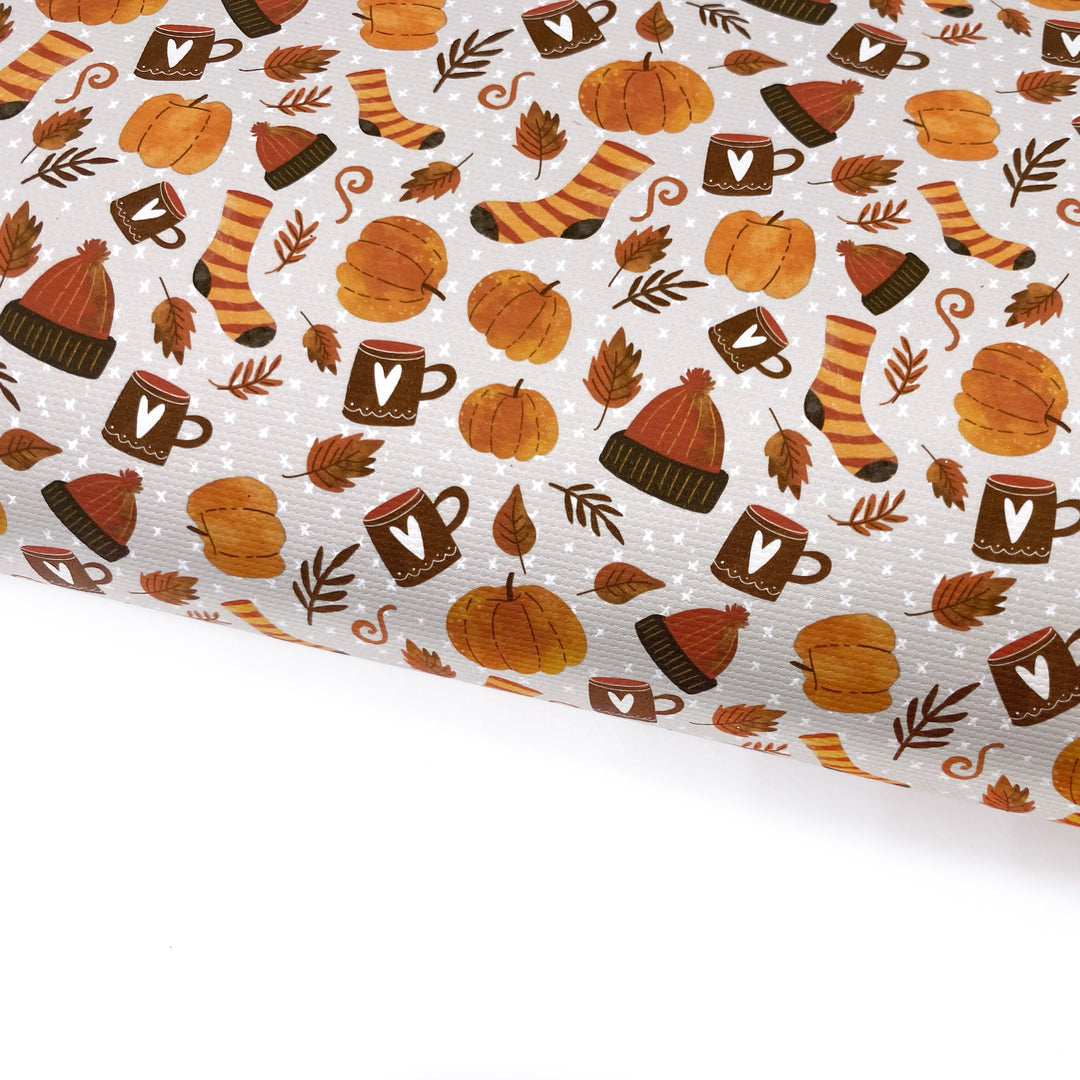 Autumn Feels Lux Premium Canvas Bow Fabrics