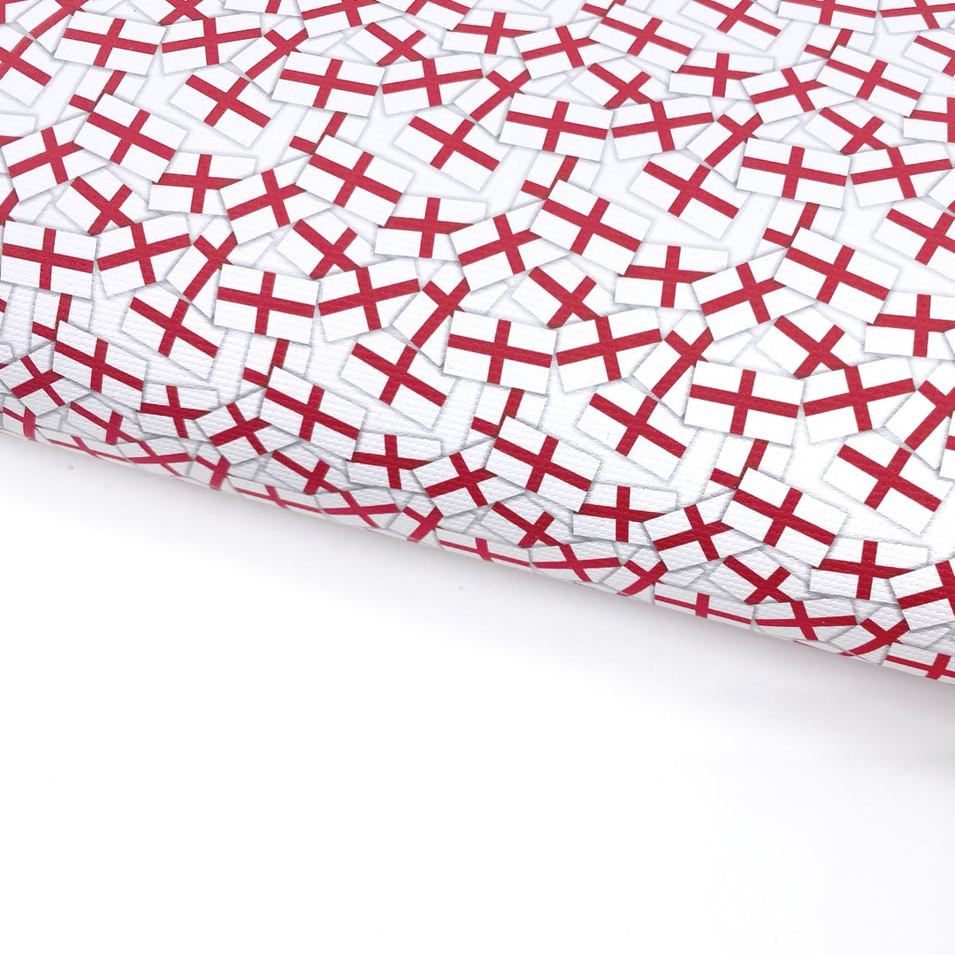 England Flags Lux Premium Canvas Bow Fabrics