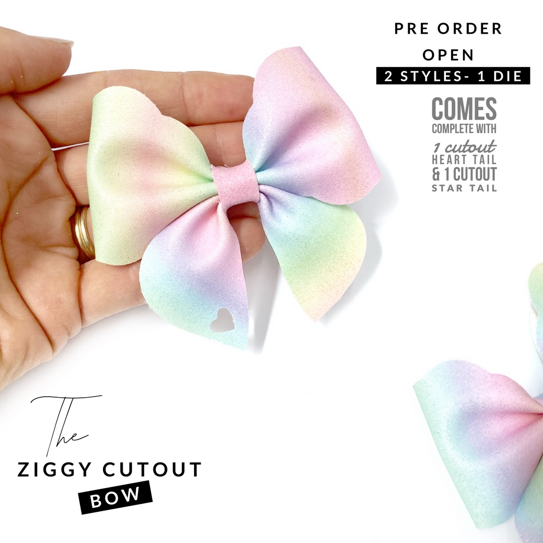 The Ziggy Cutout Hair Bow Template