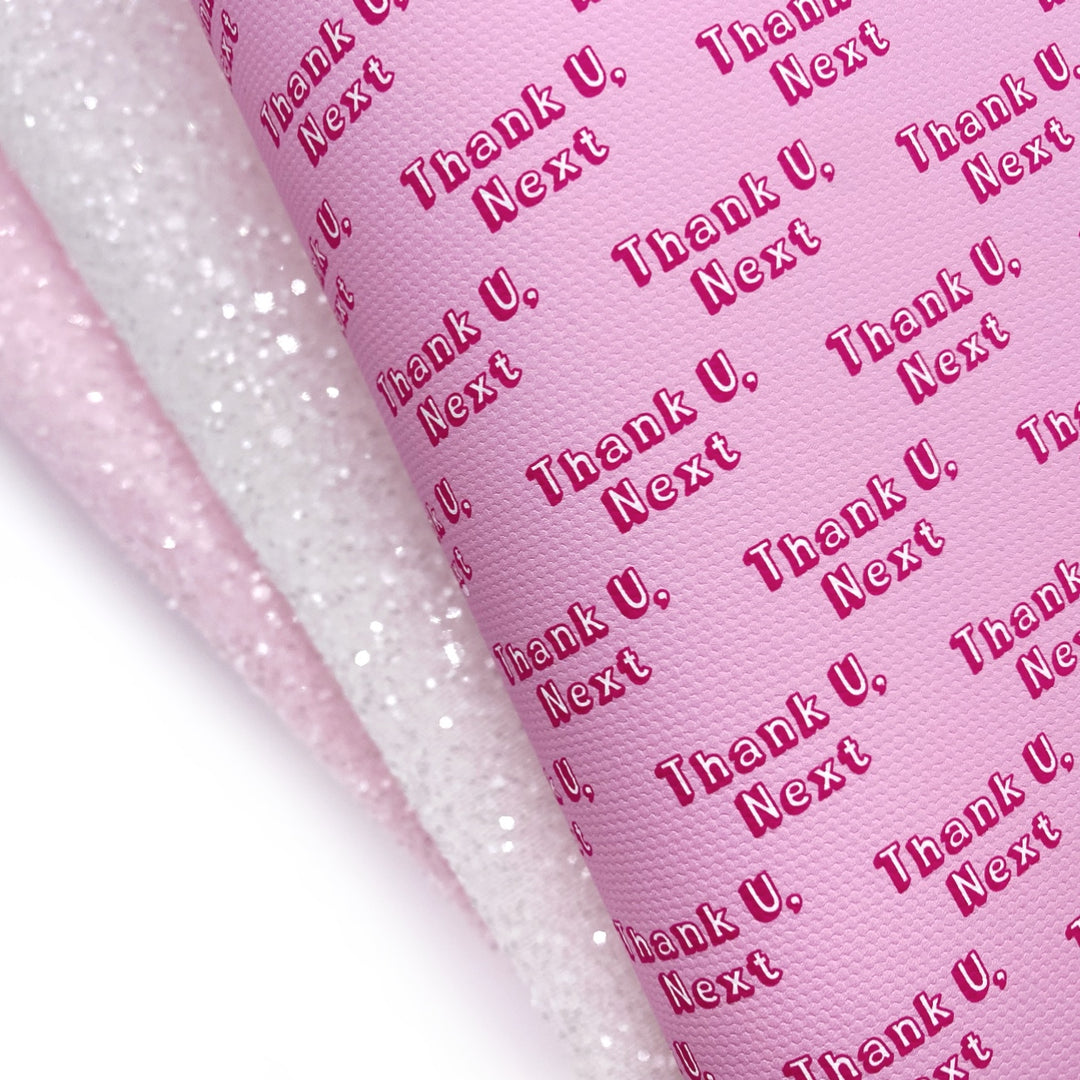 Thank u Next Lux Premium Printed Bow Fabric