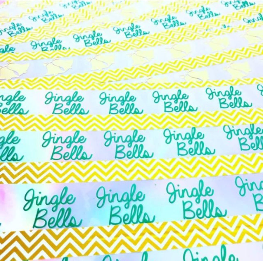 Exclusive Jingle Bells Foil Bow Transfers - Eliza Henri Craft Supply