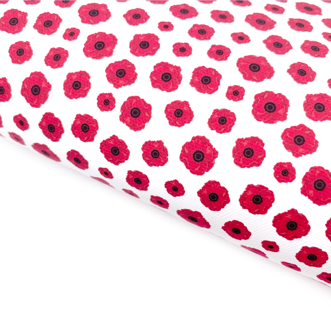 Poppy Love Lux Premium Canvas Bow Fabrics